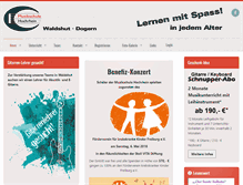 Tablet Screenshot of musikschule-hochrhein.de